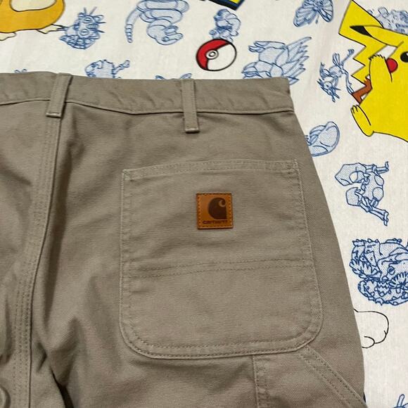 Vintage 90s Carhartt Dungaree Fit Beige Jeans 36x30 - Picture 3 of 4